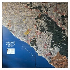 Großformatige Karte von Orange County, Kalifornien, 2007
