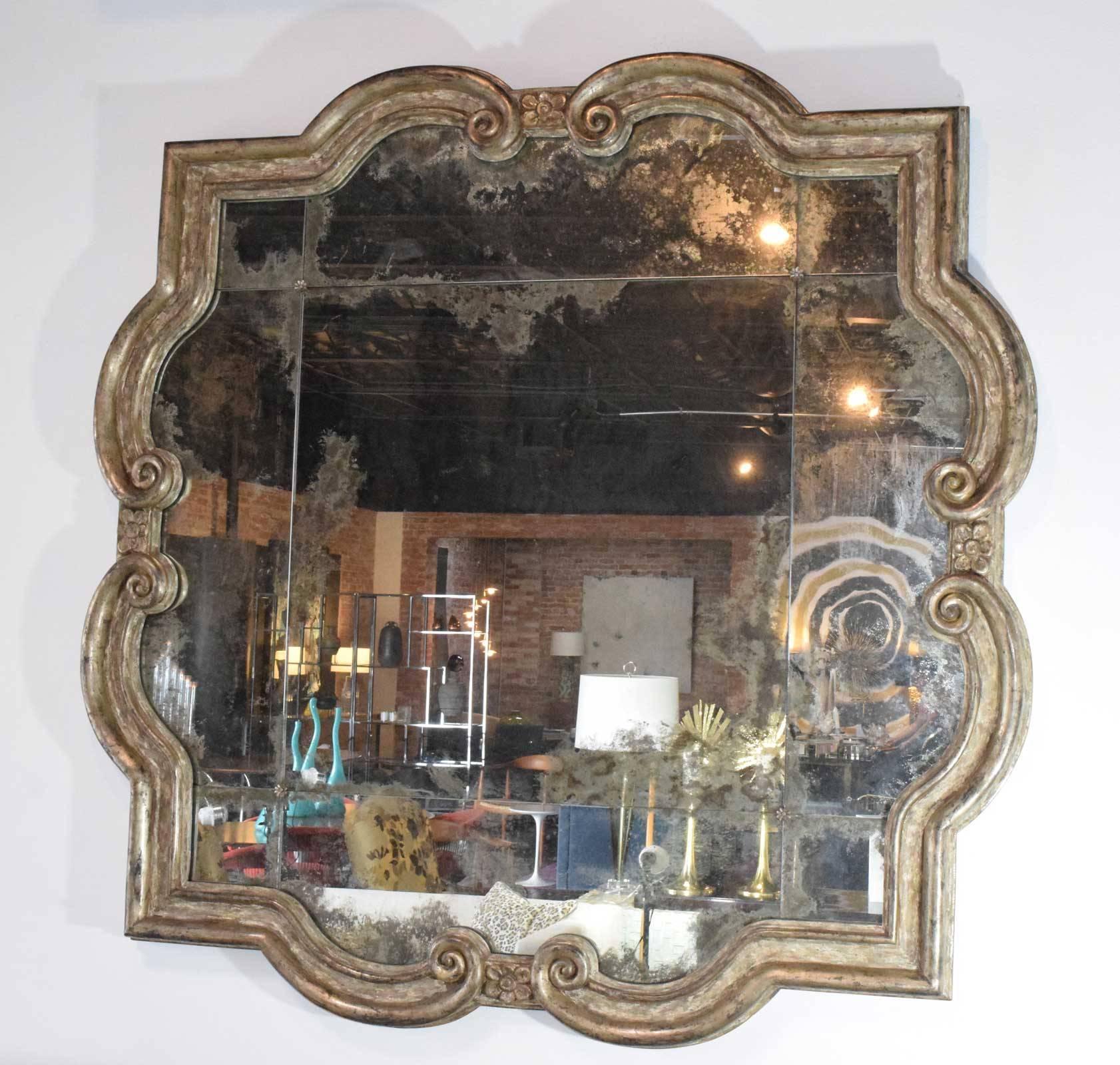 large quatrefoil mirror