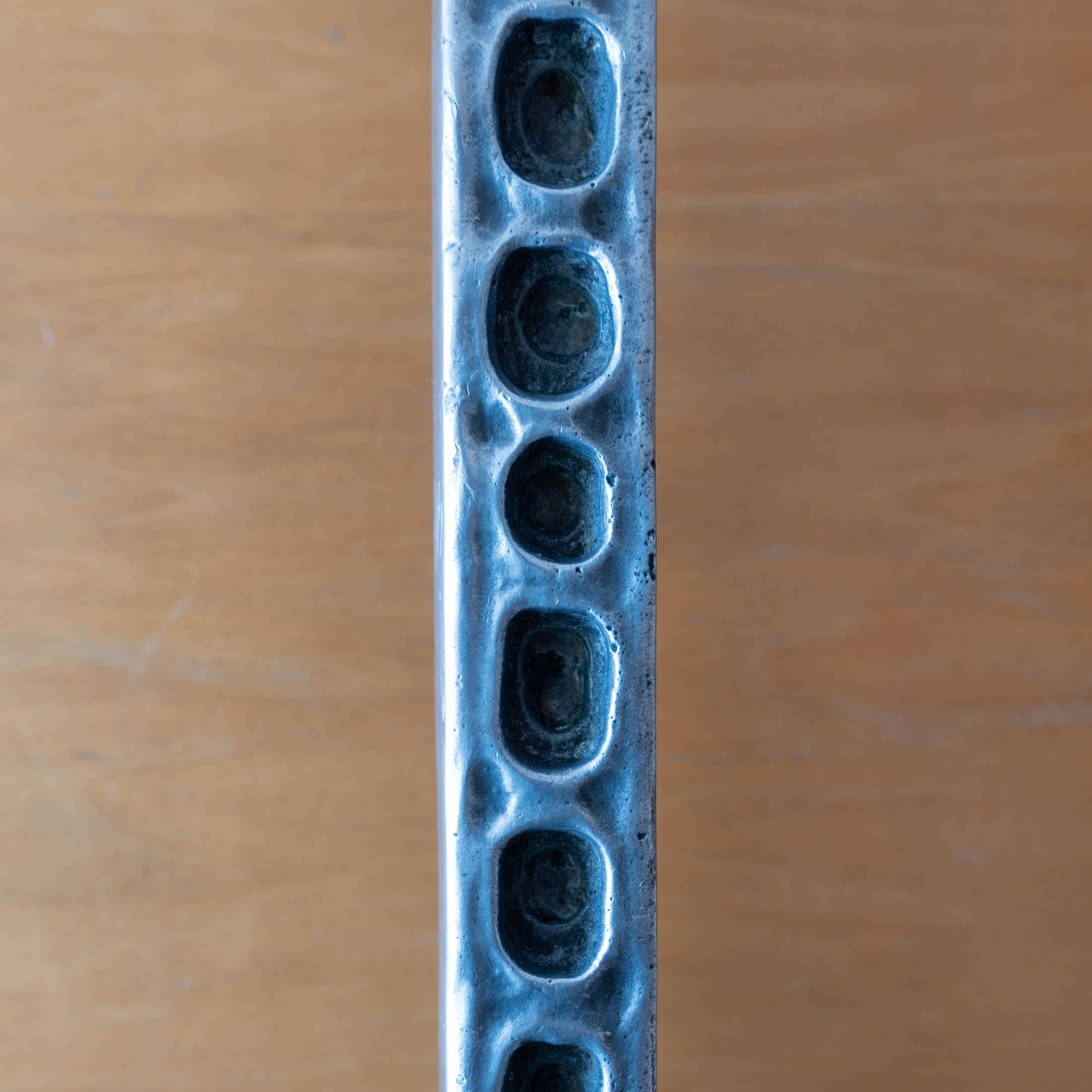 Large Forms + Surfaces Sculptural Architectural Metal Door Pull Handle In Good Condition In San Diego, CA