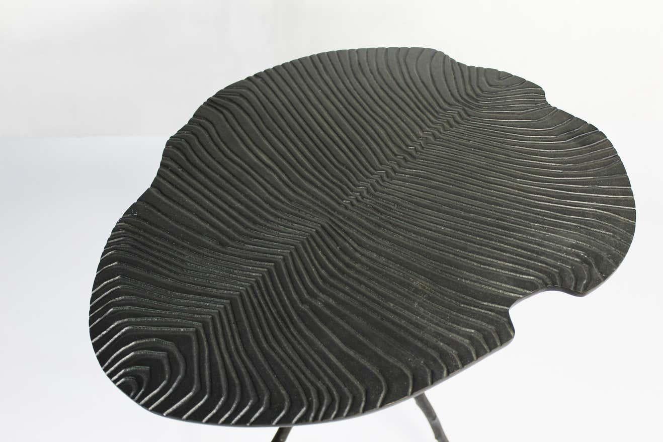 Cast Large Fossil Side Table by Plumbum