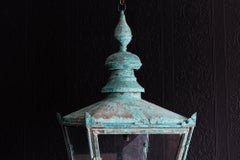 Large Foster & Pullen Verdigris Copper Lantern