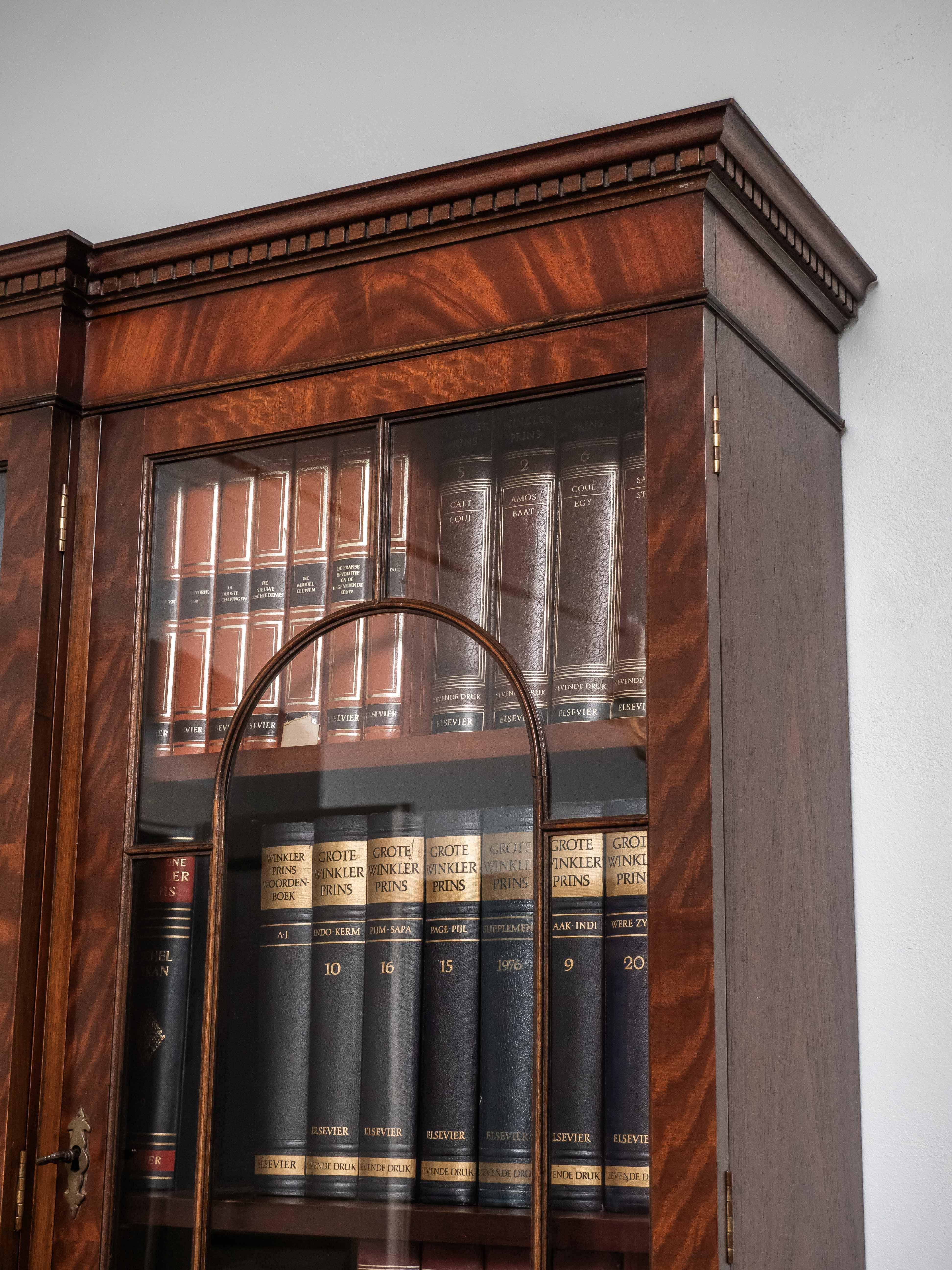 Hand-Crafted Large four-door library. England For Sale