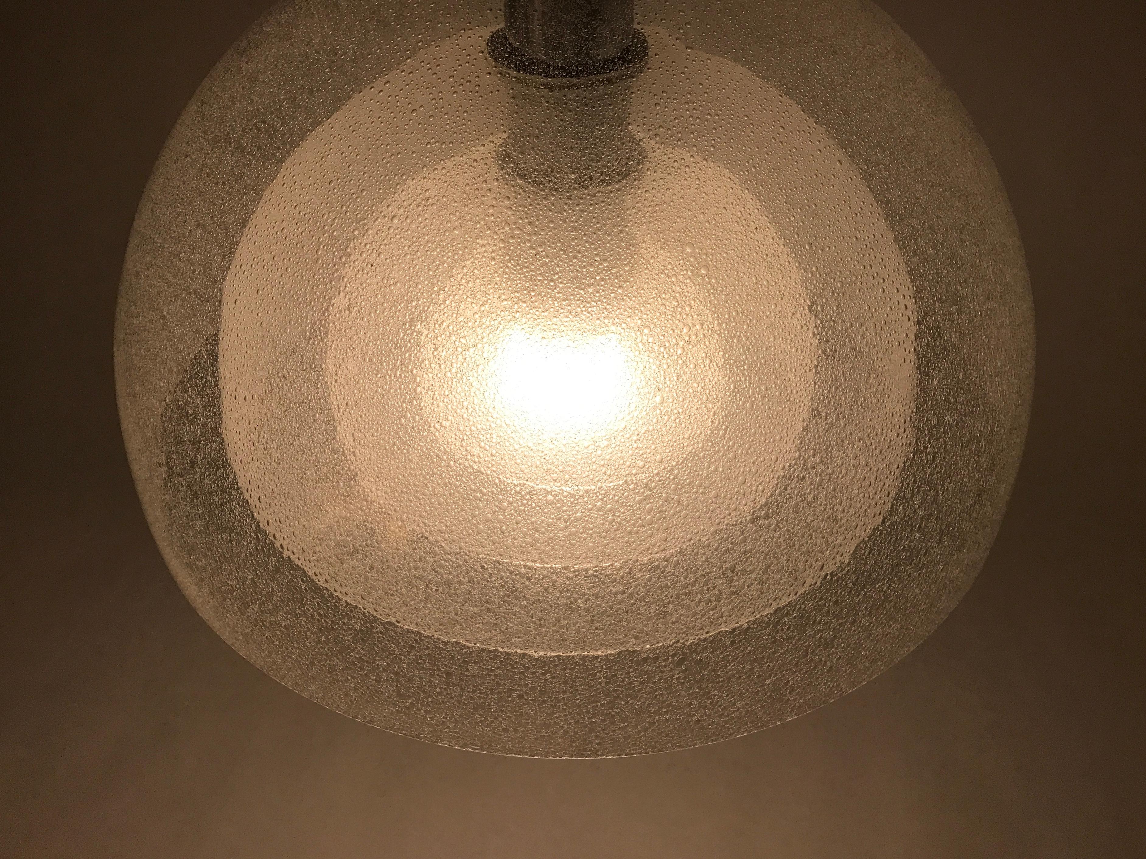 Mid-Century Modern four layer Glass pendant lamp by Carlo Nason for Mazzega  2