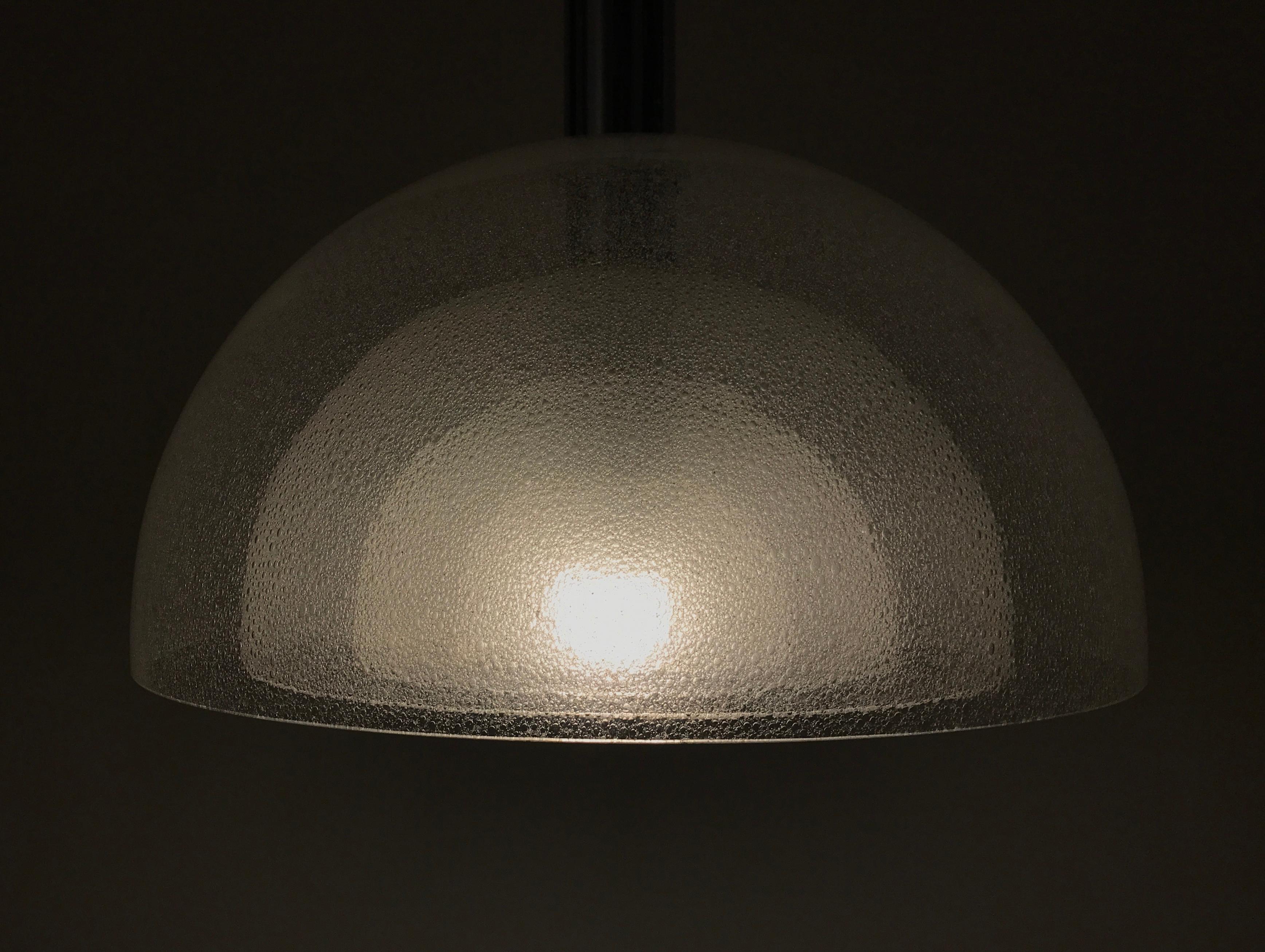 Mid-Century Modern four layer Glass pendant lamp by Carlo Nason for Mazzega  3