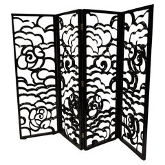 Large four-leaf folding screen "Camelia", Christopher Guy, Indonesia, circa 2010