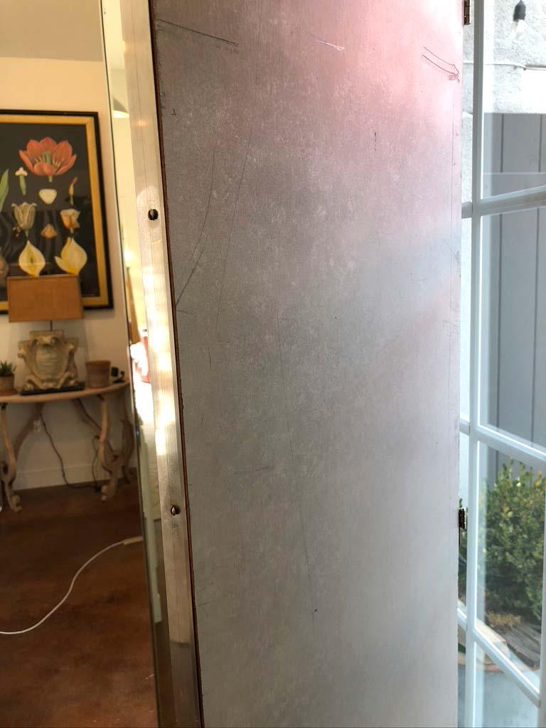 Large Four Panel Mirrored Screen Room Divider In Good Condition In Wichita, KS