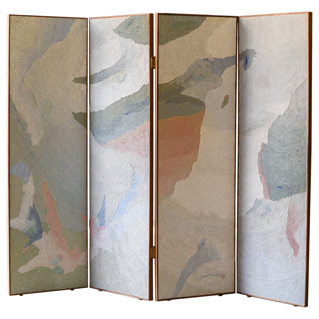 Large four-panel screen by Marco Emmanuele – edition 1/3. For Sale