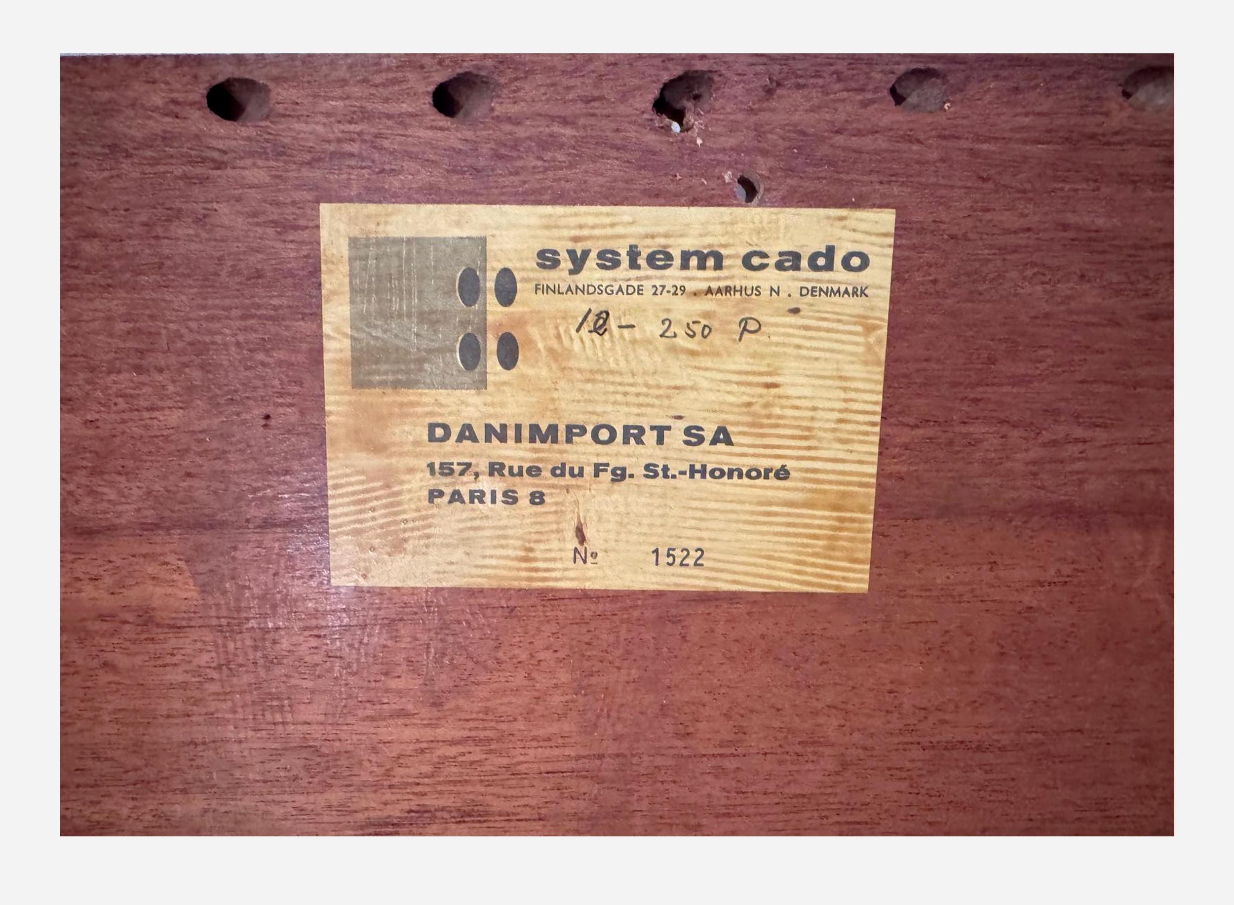 Legno Large four-part bookcase, by Poul Cadovius, Editions CADO, Denmark, circa 1960 in vendita