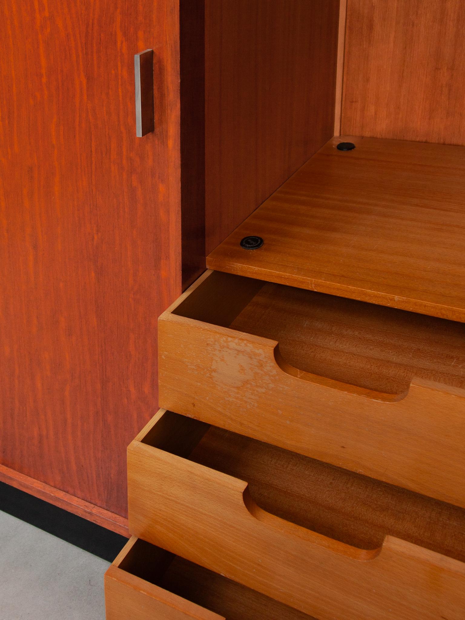 Großer Kleiderschrank mit vier Schiebetüren, entworfen von Alfred Hendrickx, 1960 3
