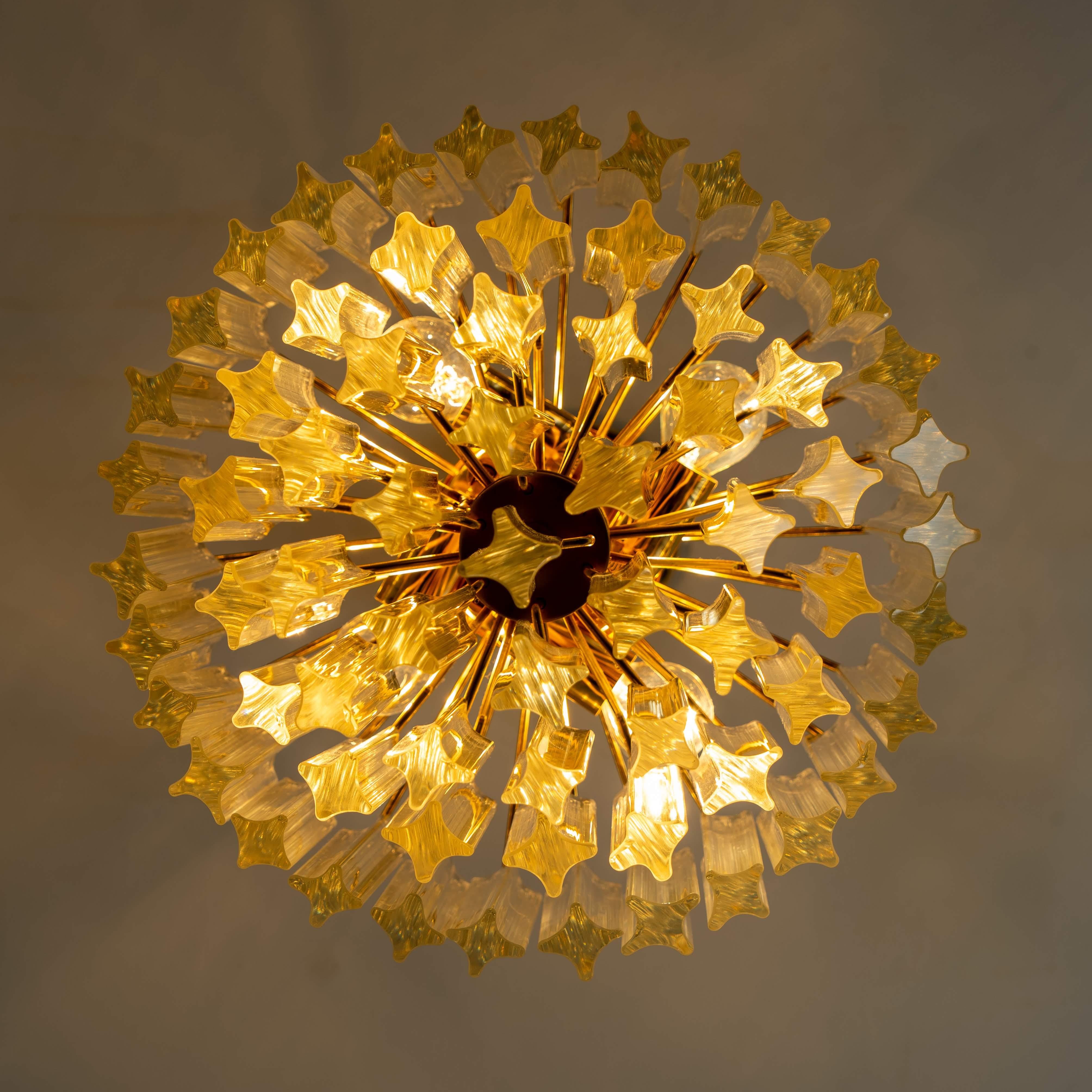 20th Century Large Four-Tier Cristal Venini Chandelier, 1960