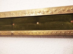 Original Large Frame Brass and Velved White Capitone, Victorian