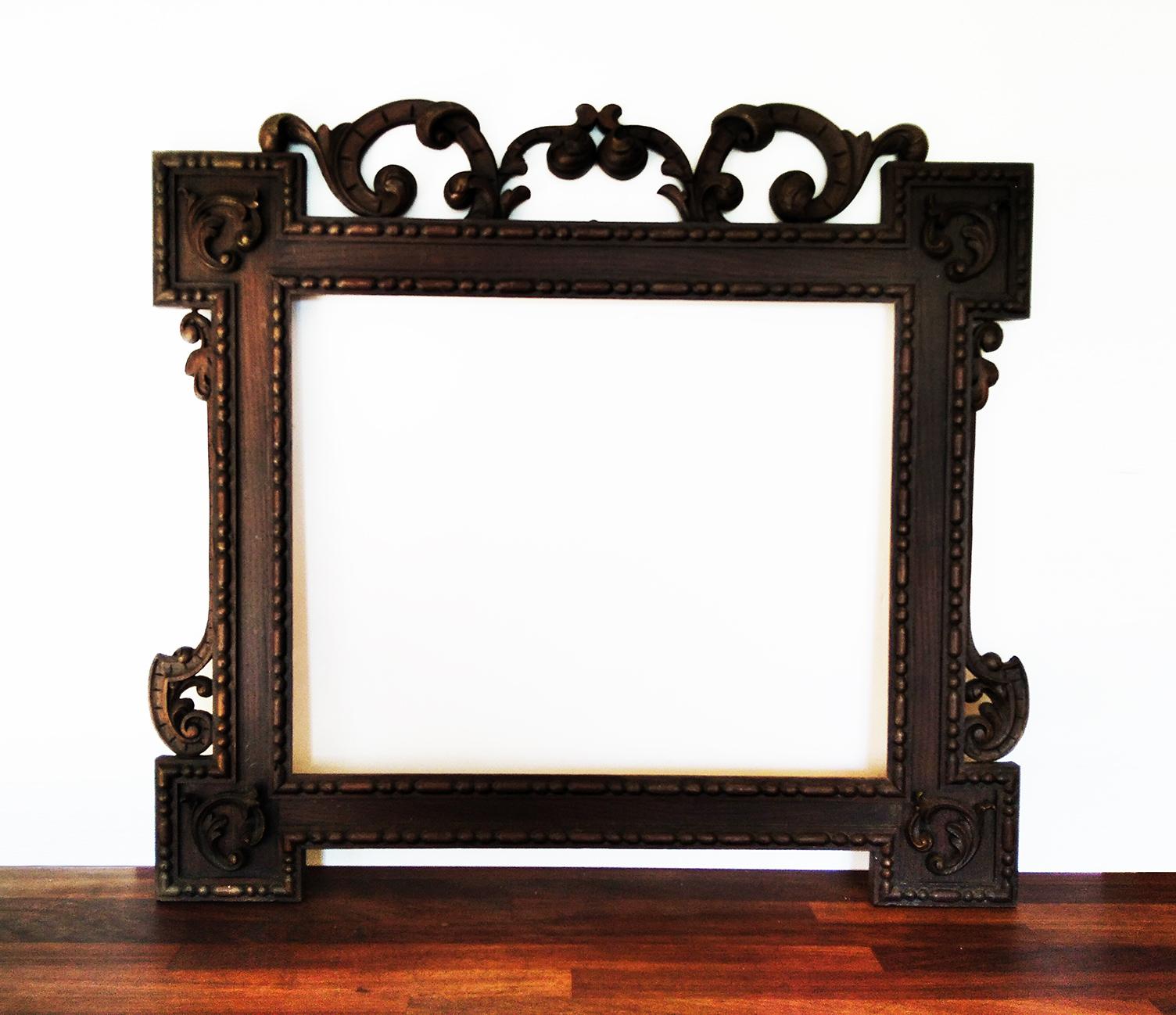 Other Frame Chestnut  Hand-carved Unique For Diploma or College Border For Sale