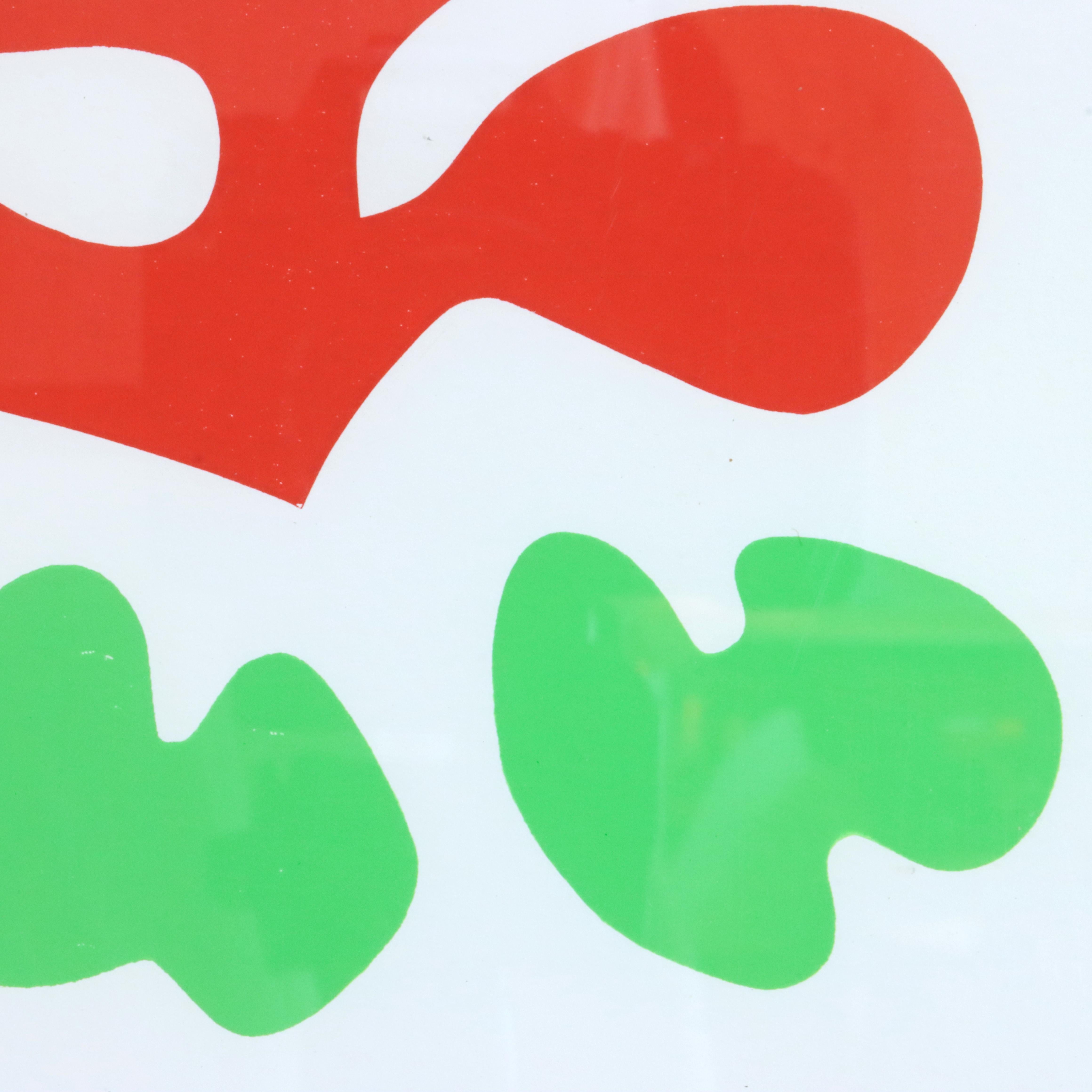Large Framed 1974 Matisse Exhibition Screen Print In Good Condition In Oakland, CA