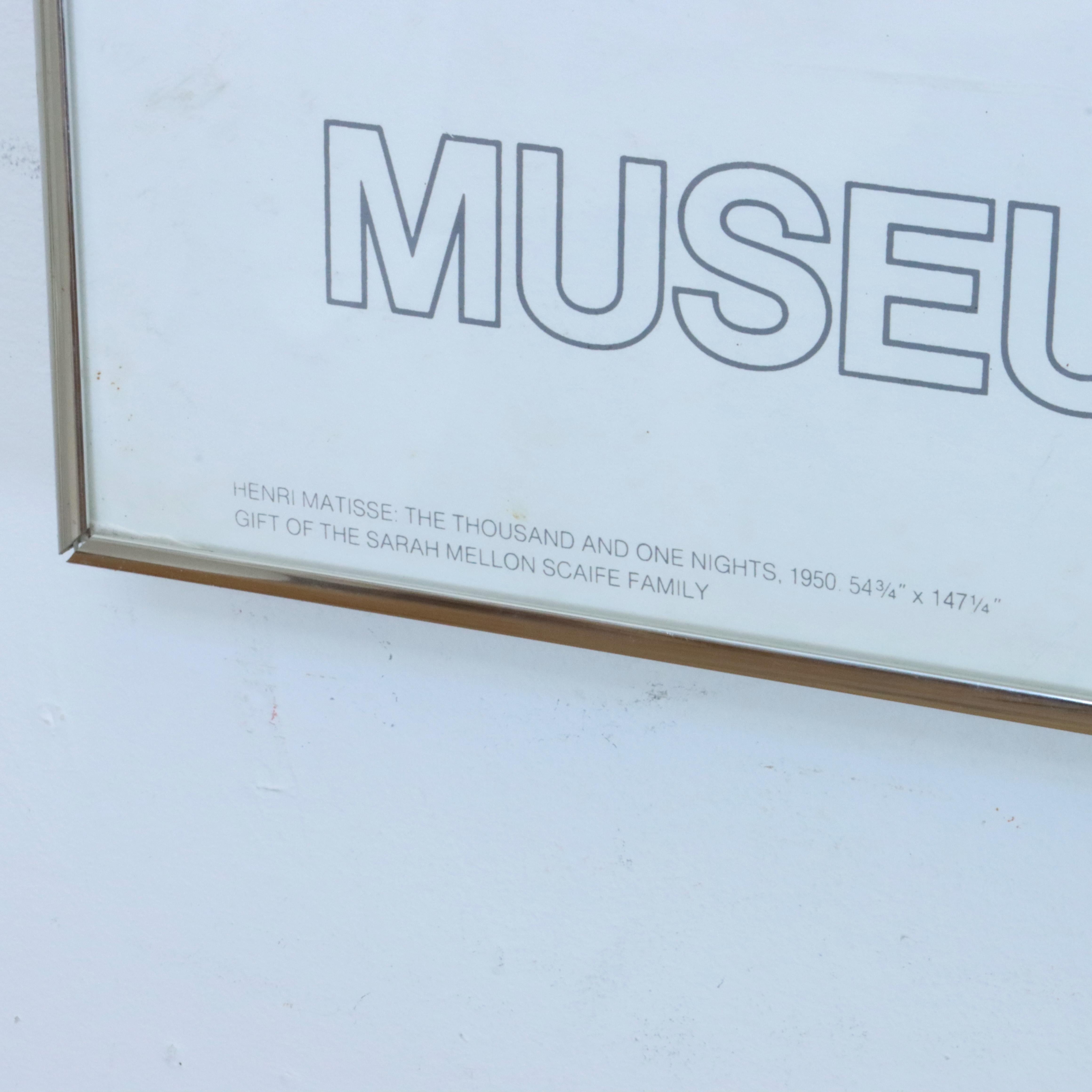 Paper Large Framed 1974 Matisse Exhibition Screen Print