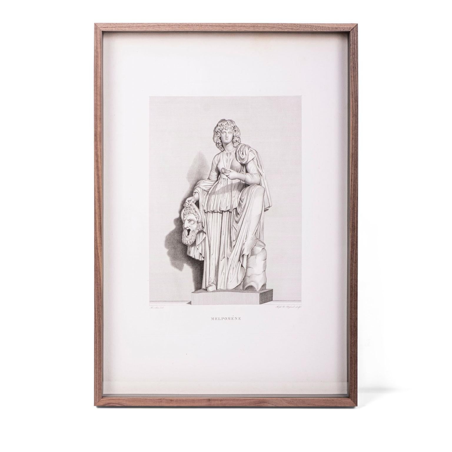 Large Framed 19th Century Engravings of Classical Figures In Good Condition In Houston, TX
