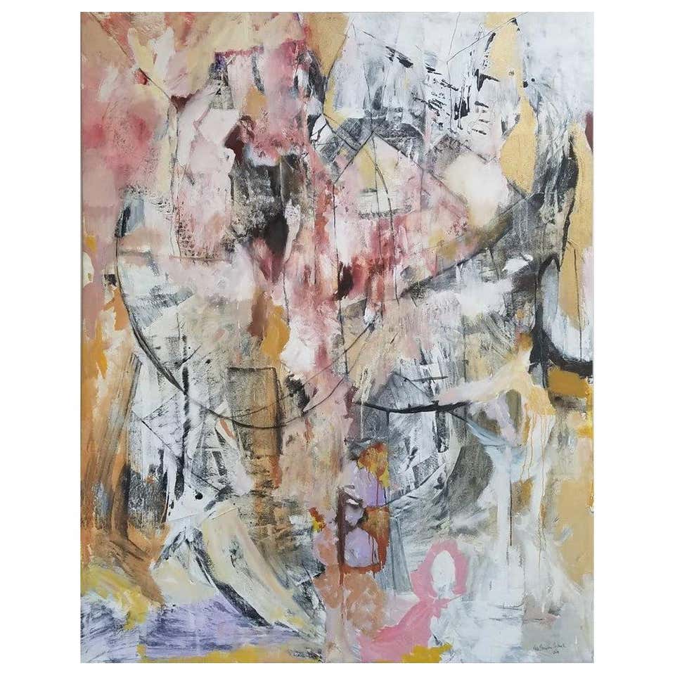Powerful Abstract Oil Painting by Frank Roth For Sale at 1stDibs