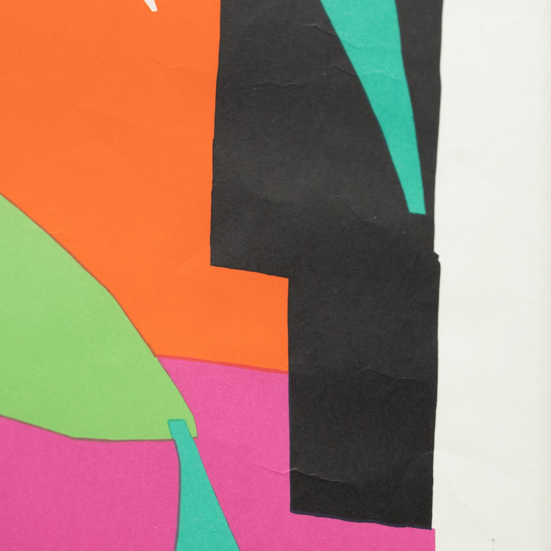 Gerahmte Lithographie von Henri Matisse in Gouache Decoupee, gerahmt im Angebot 2