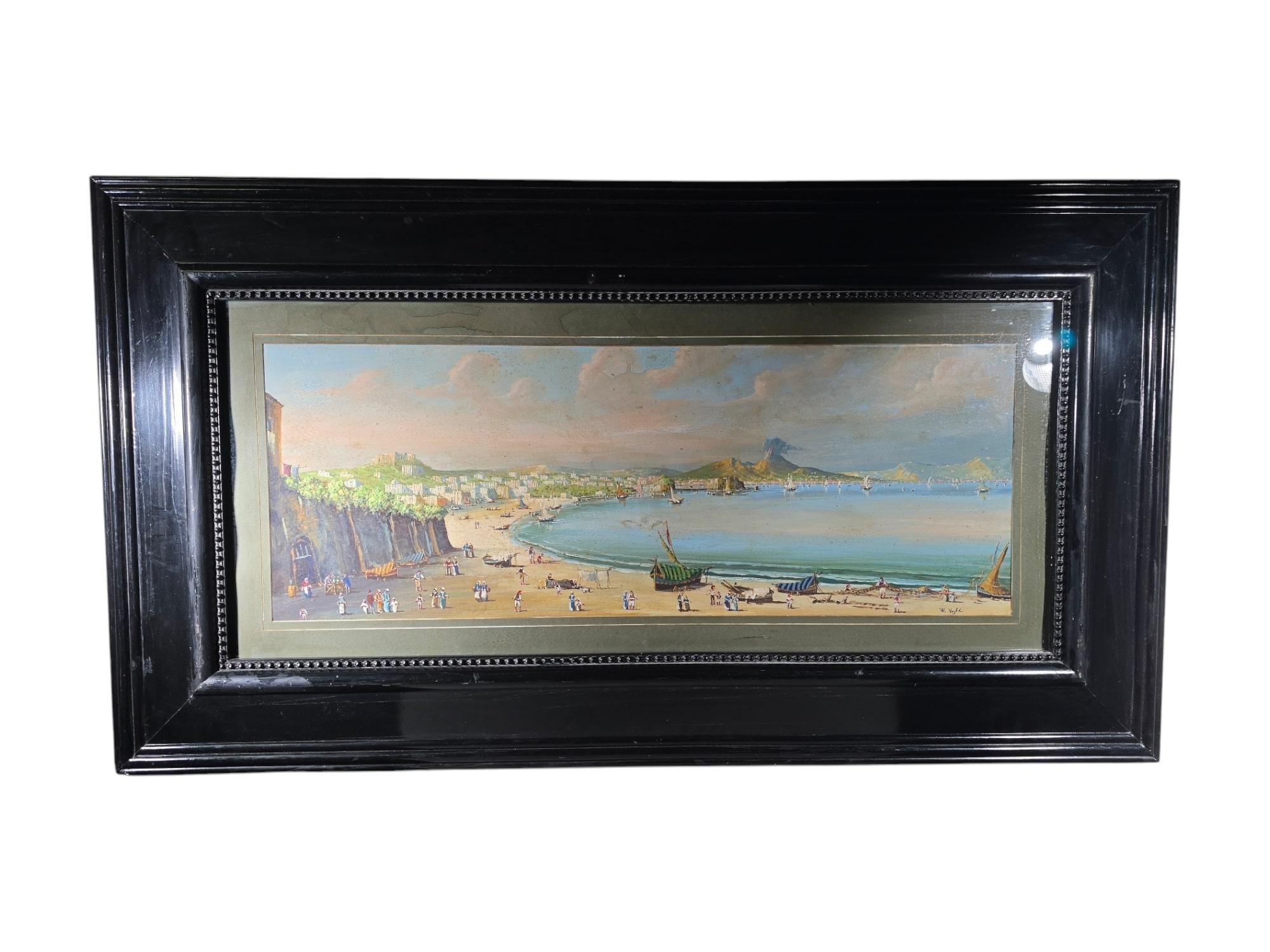 Großes gerahmtes Aquarell - Arabic Vue im Angebot 8