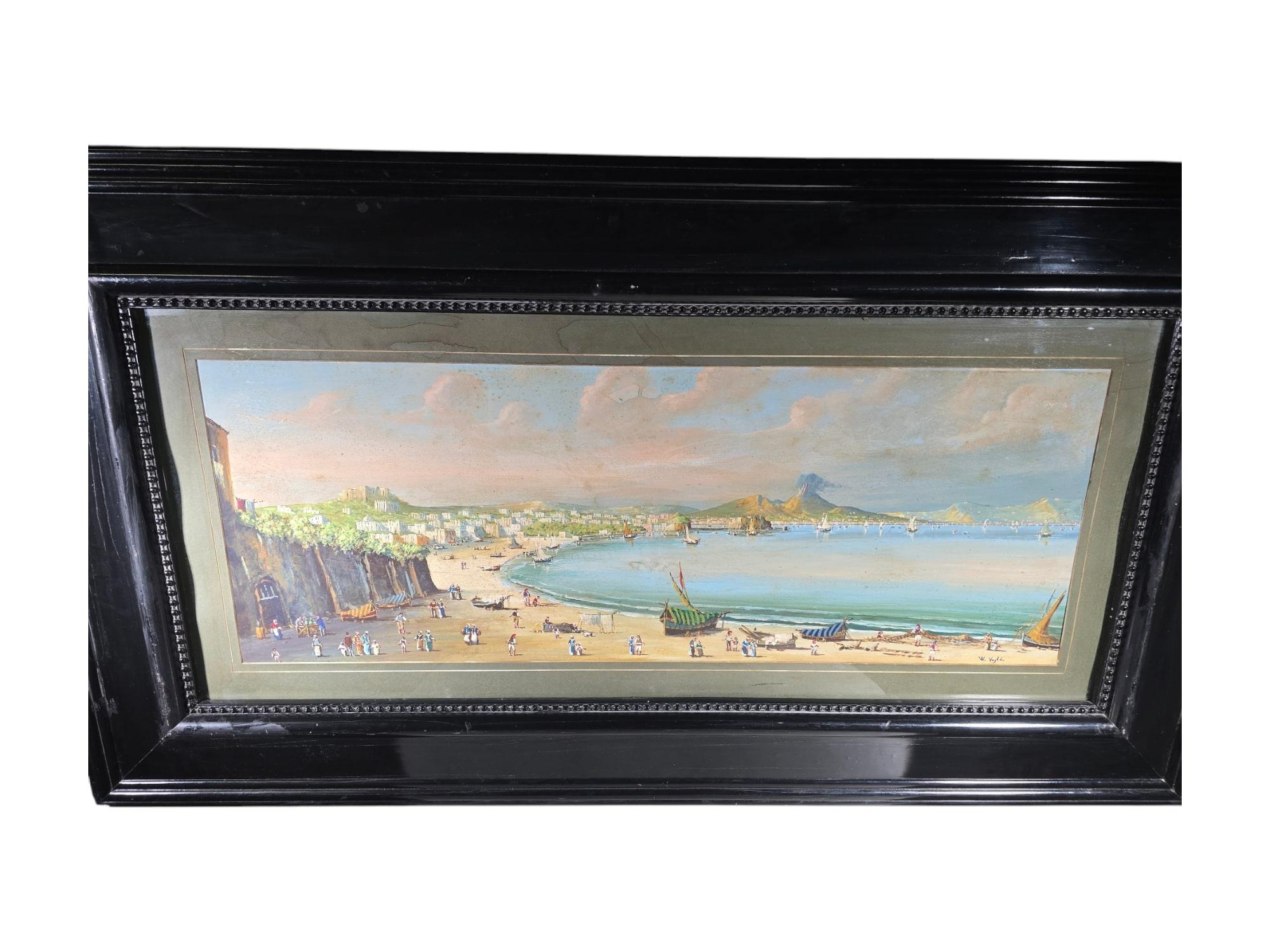 Großes gerahmtes Aquarell - Arabic Vue im Angebot 10