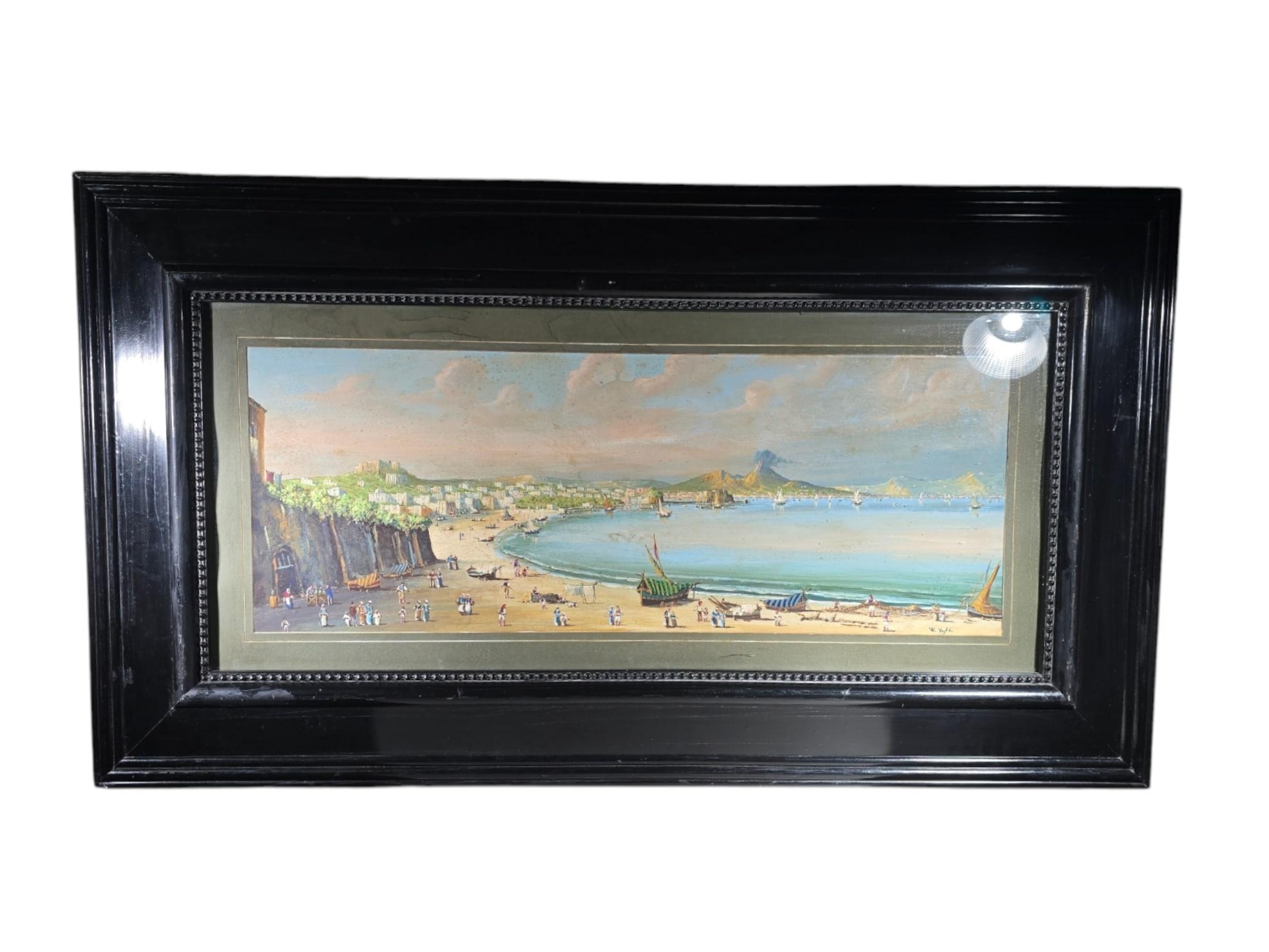 Großes gerahmtes Aquarell - Arabic Vue im Angebot 12