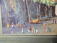 Large framed aquarelle – Arabic Vue