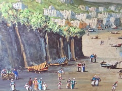 Large framed aquarelle – Arabic Vue