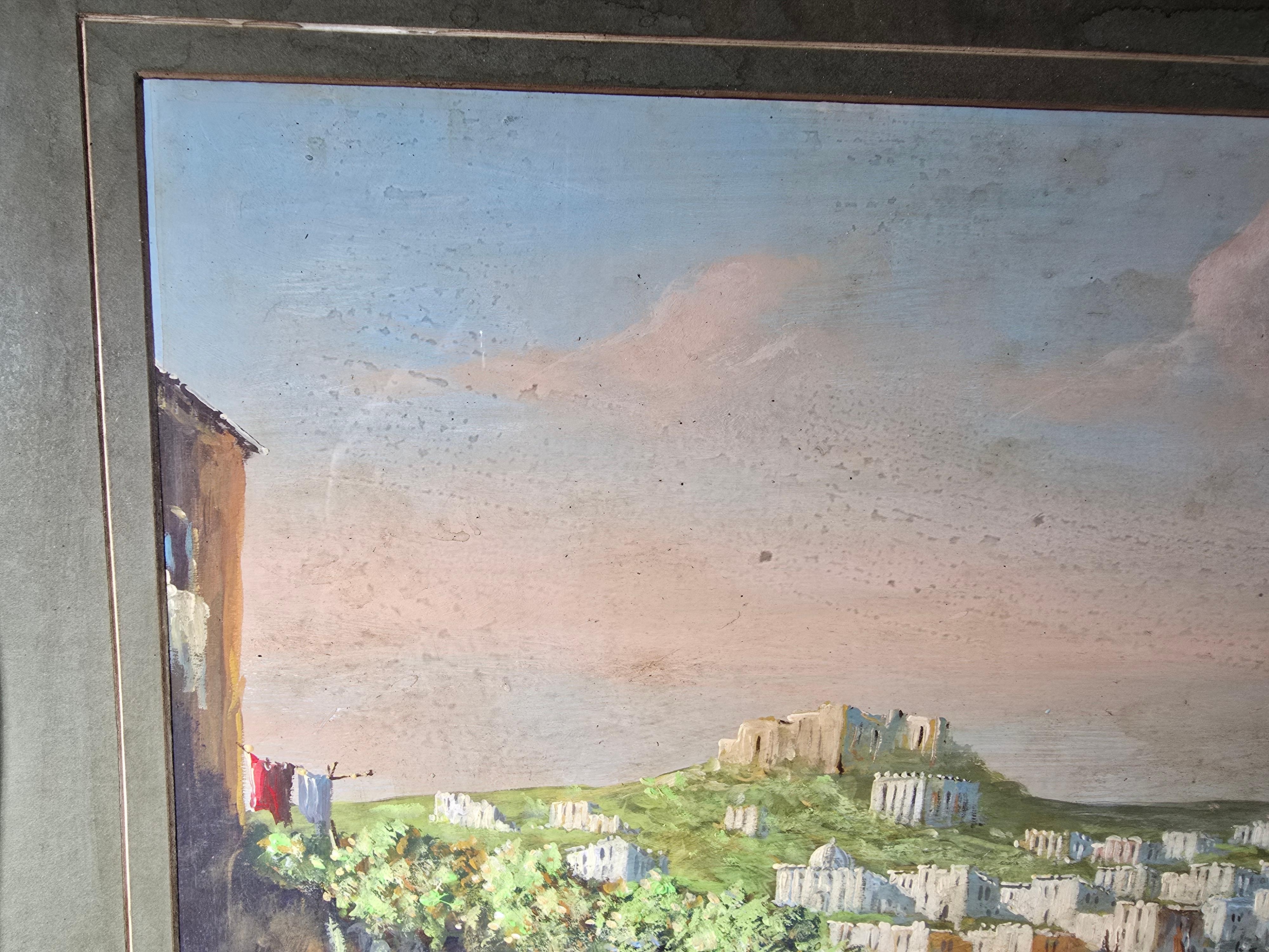 Großes gerahmtes Aquarell - Arabic Vue im Zustand „Gut“ im Angebot in Madrid, ES