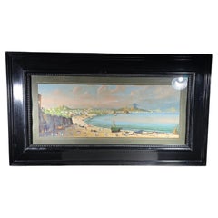 Großes gerahmtes Aquarell - Arabic Vue