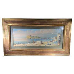 Großes gerahmtes Aquarell - Arabic Vue