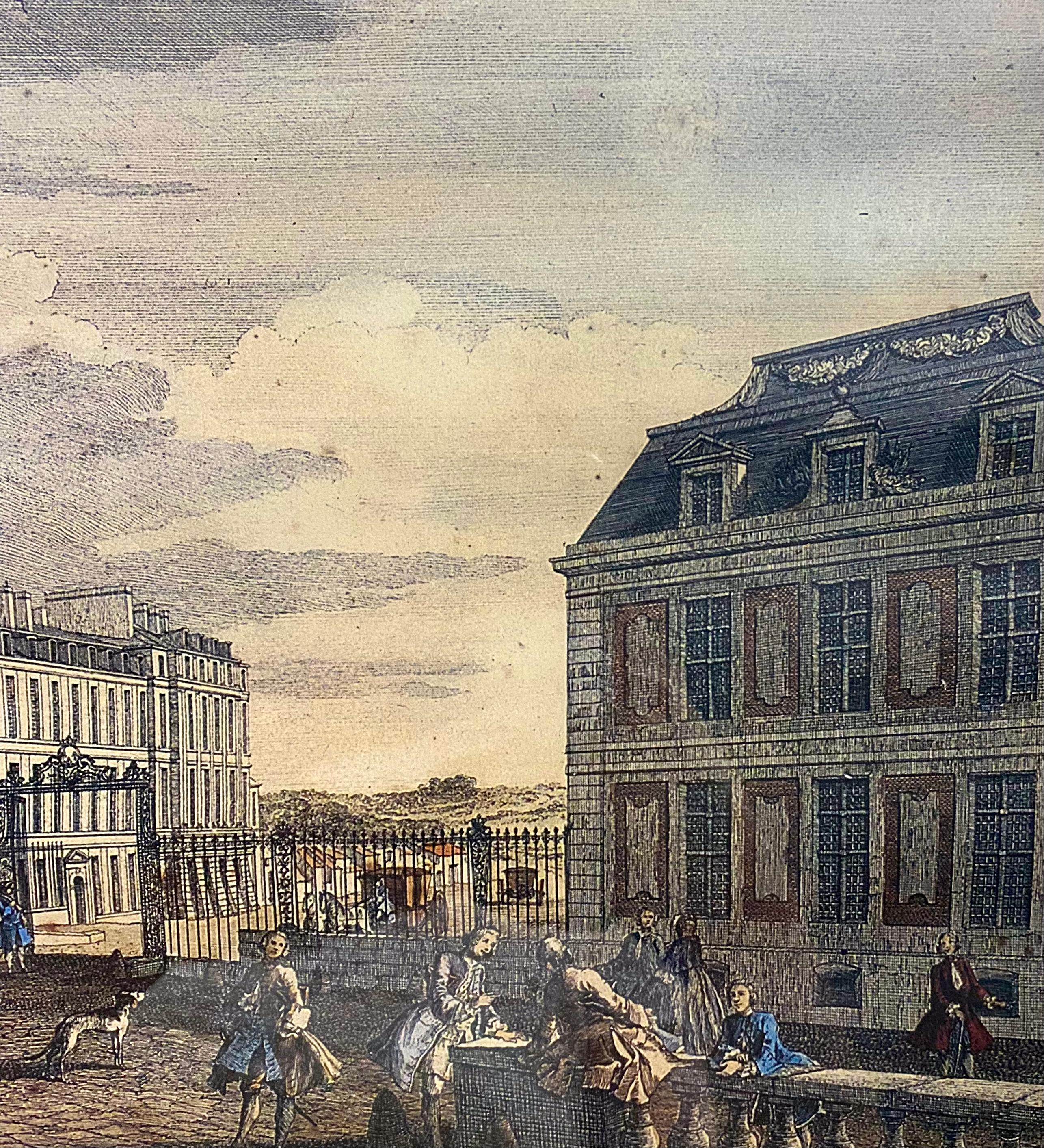 Large Framed Etching of Versailles – Vue Particulière de la Chapelle du Château For Sale 2