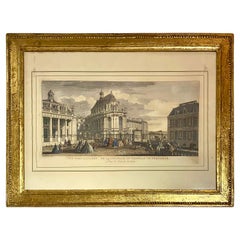 Vintage Large Framed Etching of Versailles – Vue Particulière de la Chapelle du Château