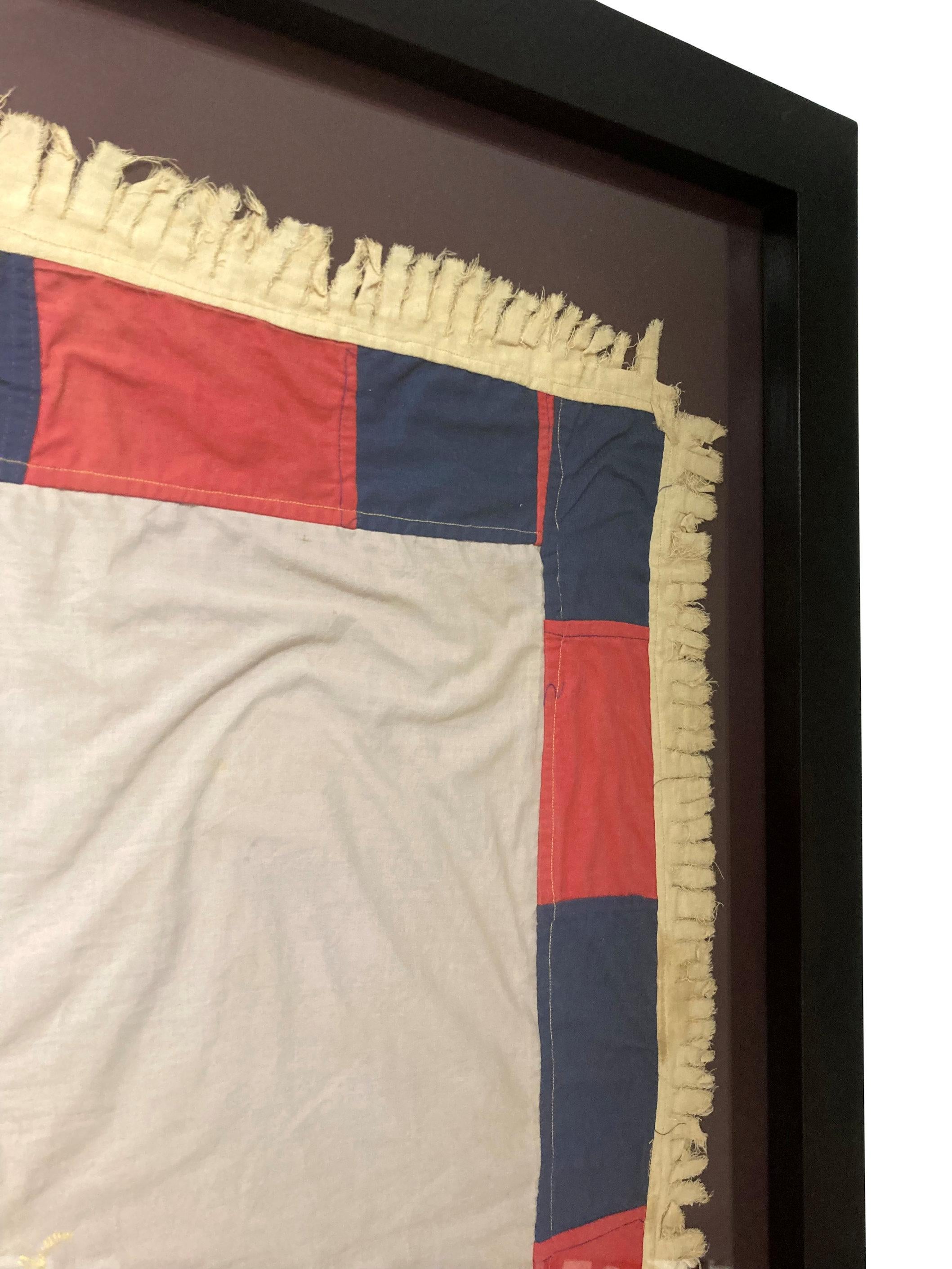 Milieu du XXe siècle Grand drapeau éventail Ghanaian en vente