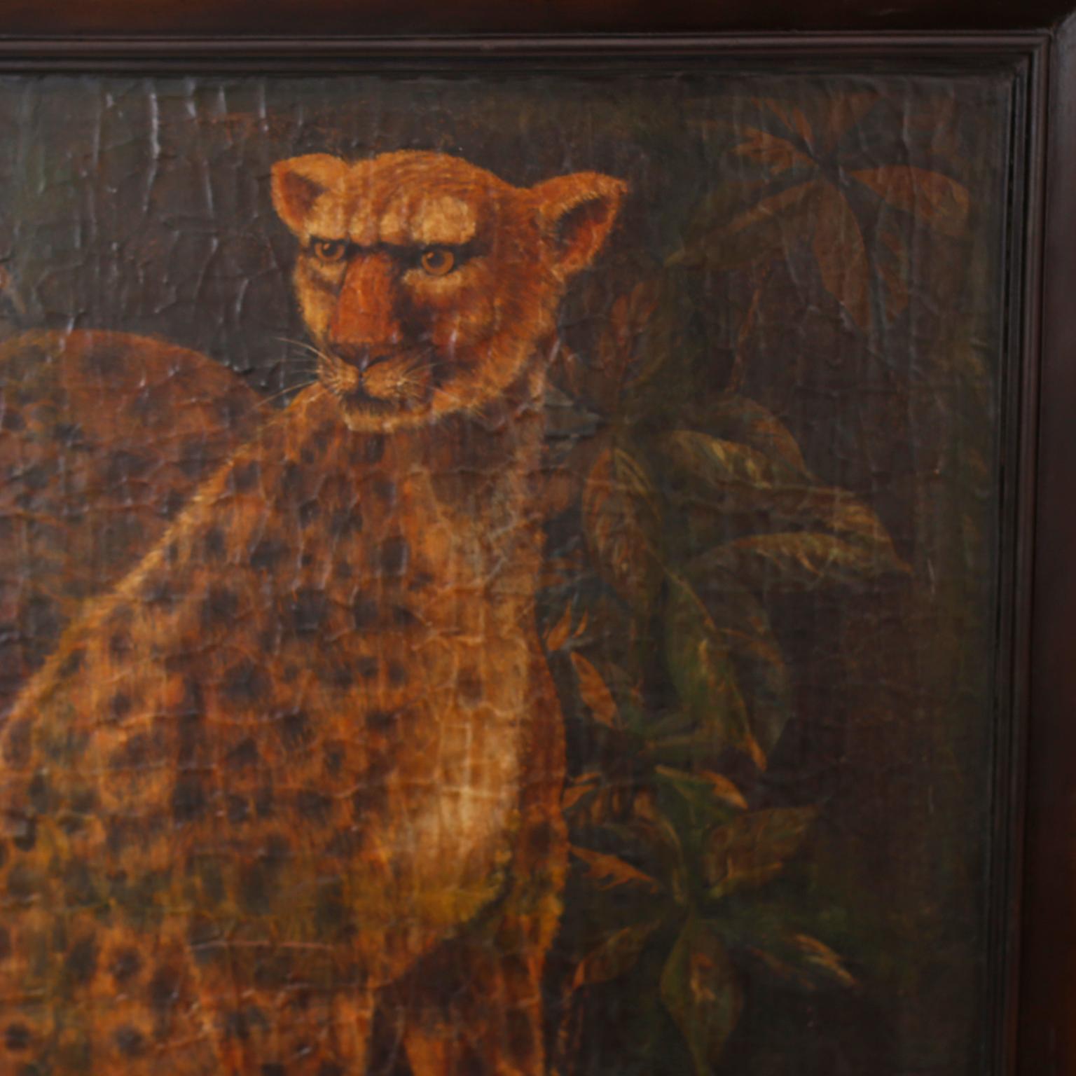 Paper Large Framed Image of Two Cheetahs