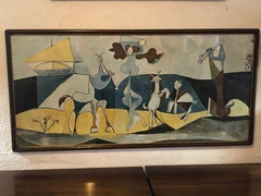 Large Framed "Joy of Life' Lithograph Print by Pablo Picasso
