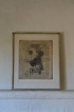 Eine gerahmte Lithographie von Tony Friedlaender