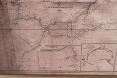 Large Framed Map of the Mediterranean