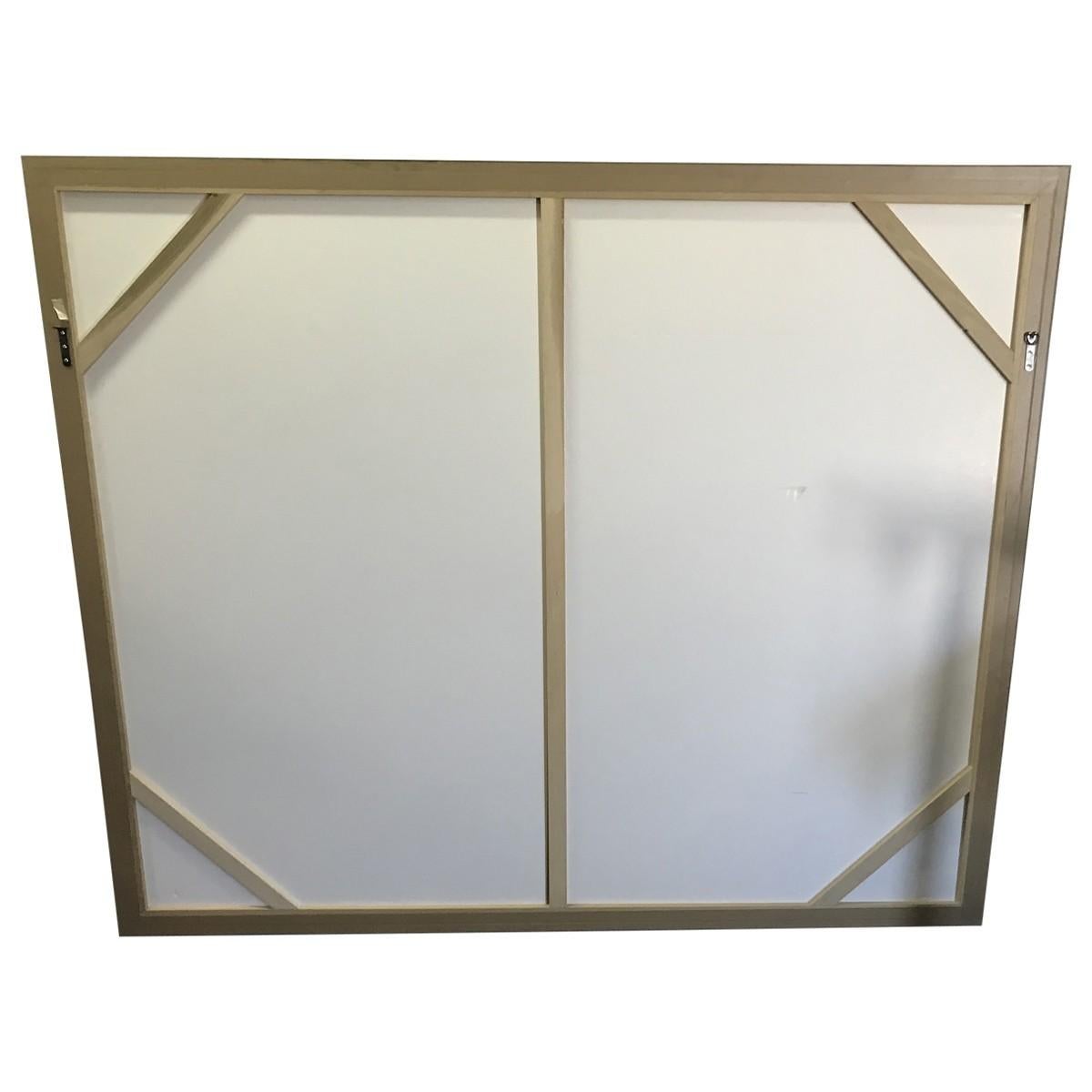Large Framed Modern Midcentury Chinoiserie Wallpaper Panel by Gracie In Excellent Condition In Pasadena, CA