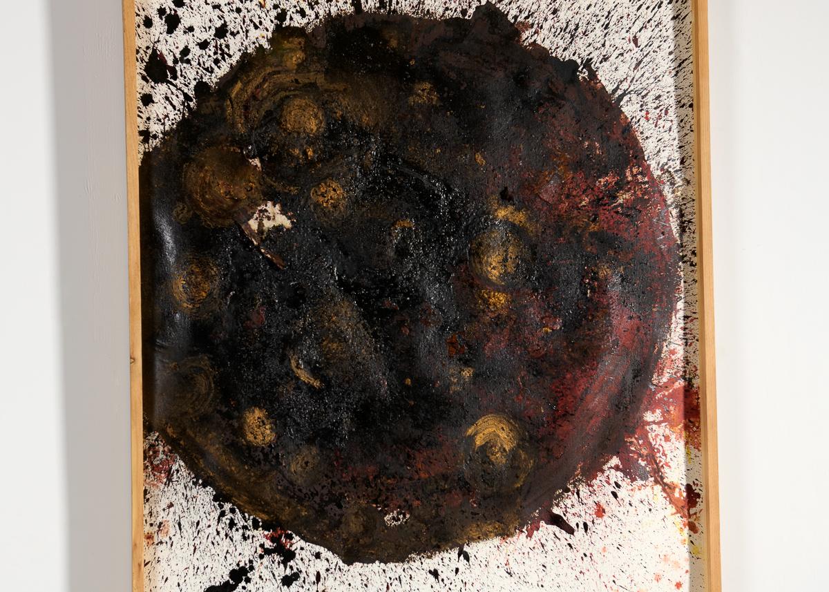 Großes gerahmtes Gemälde eines Planeten von Thierry Despont (amerikanisch) im Angebot