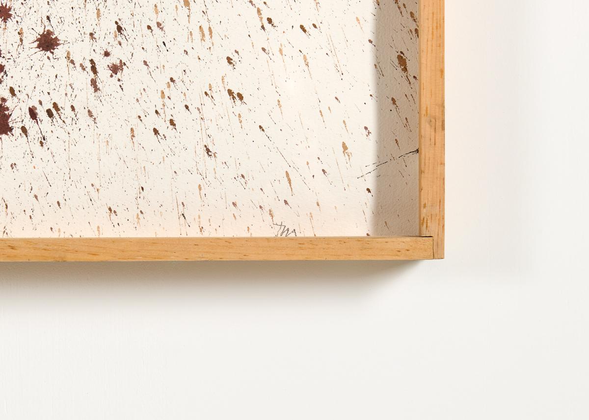 Grande peinture encadrée d'une planète par Thierry Despont Bon état - En vente à New York, NY