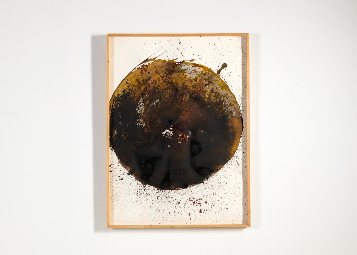 XXIe siècle et contemporain Grande peinture encadrée d'une planète par Thierry Despont en vente