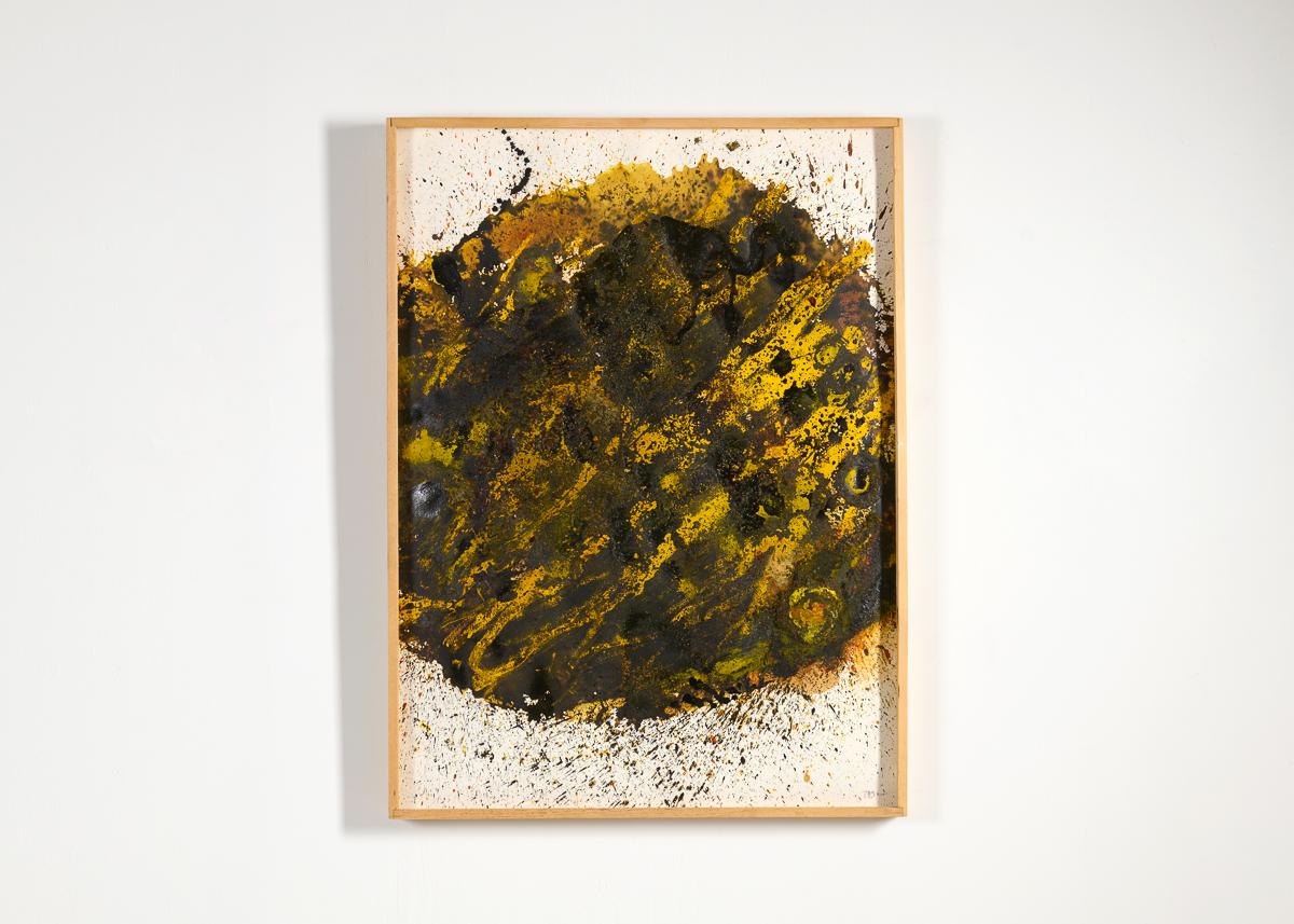 Großes gerahmtes Gemälde eines Planeten von Thierry Despont (Farbe) im Angebot