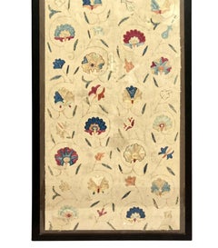 Large Framed Persian Textile