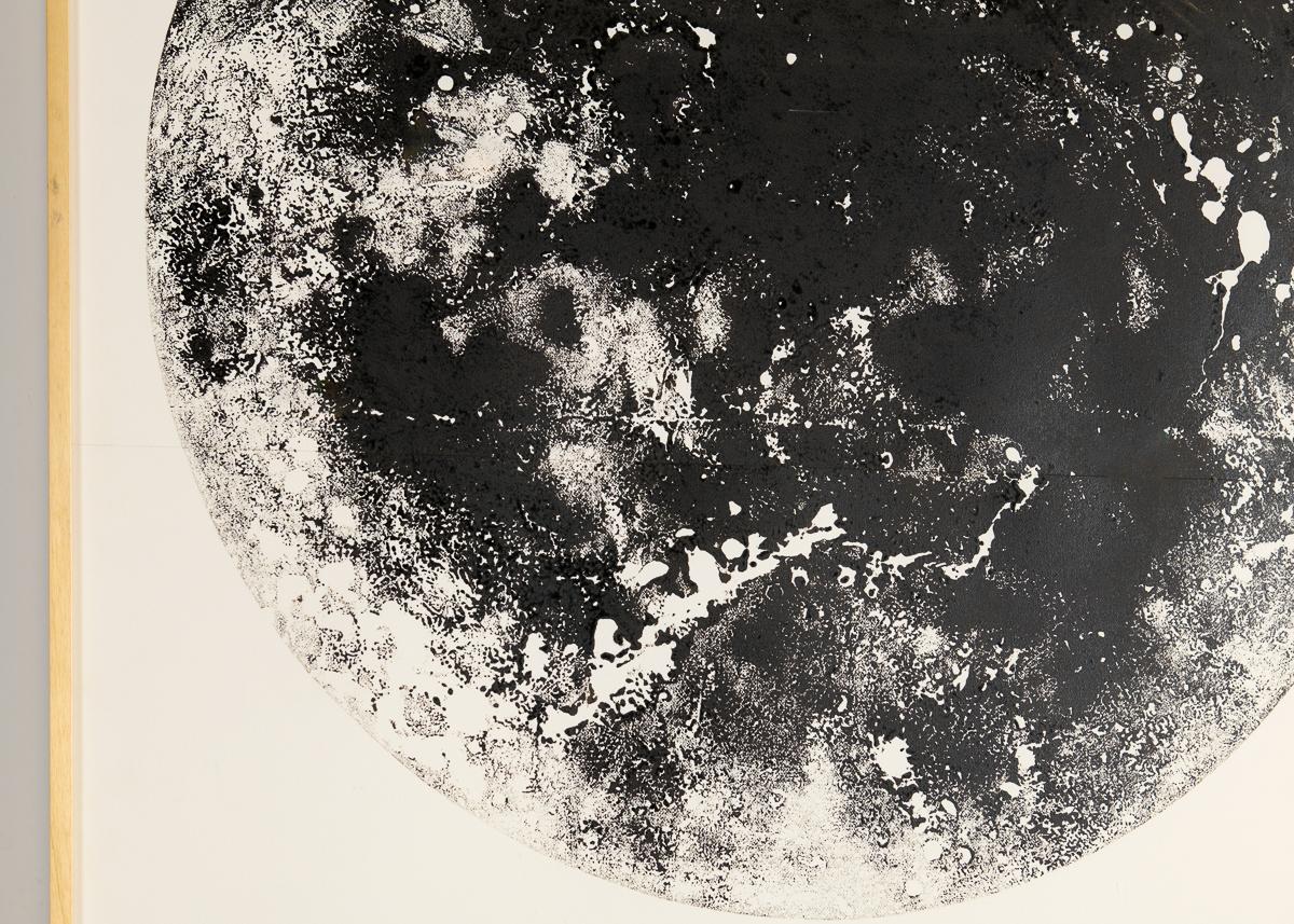 Américain Grande estampe encadrée d'une planète par Thierry Despont en vente