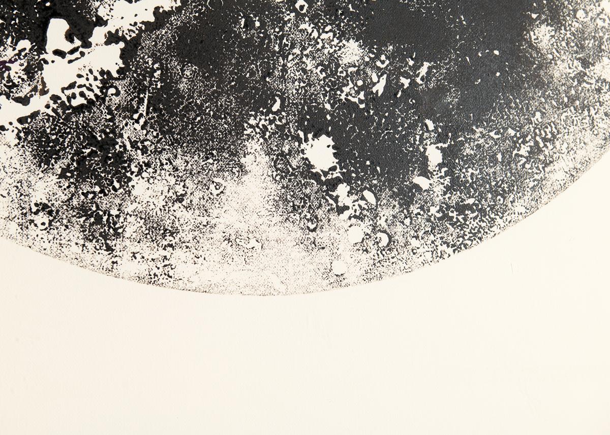 Grande estampe encadrée d'une planète par Thierry Despont Bon état - En vente à New York, NY