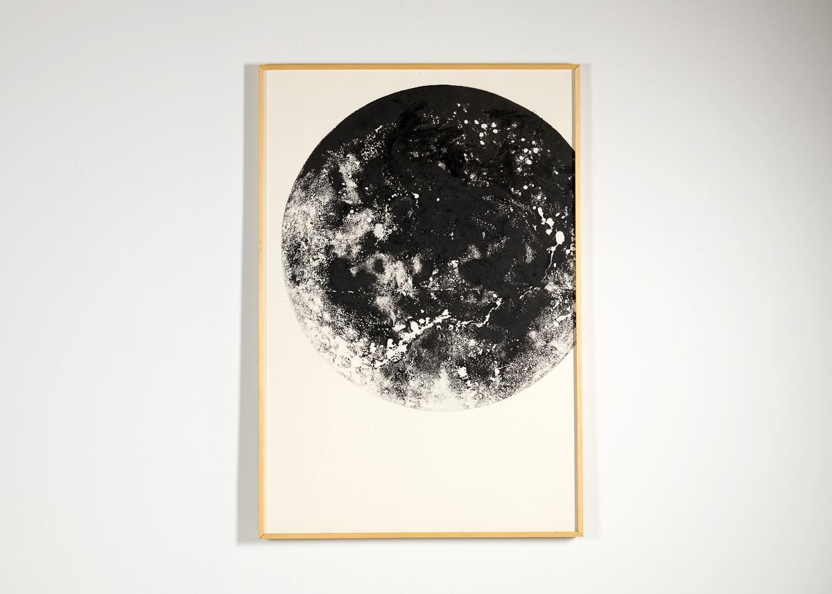 XXIe siècle et contemporain Grande estampe encadrée d'une planète par Thierry Despont en vente