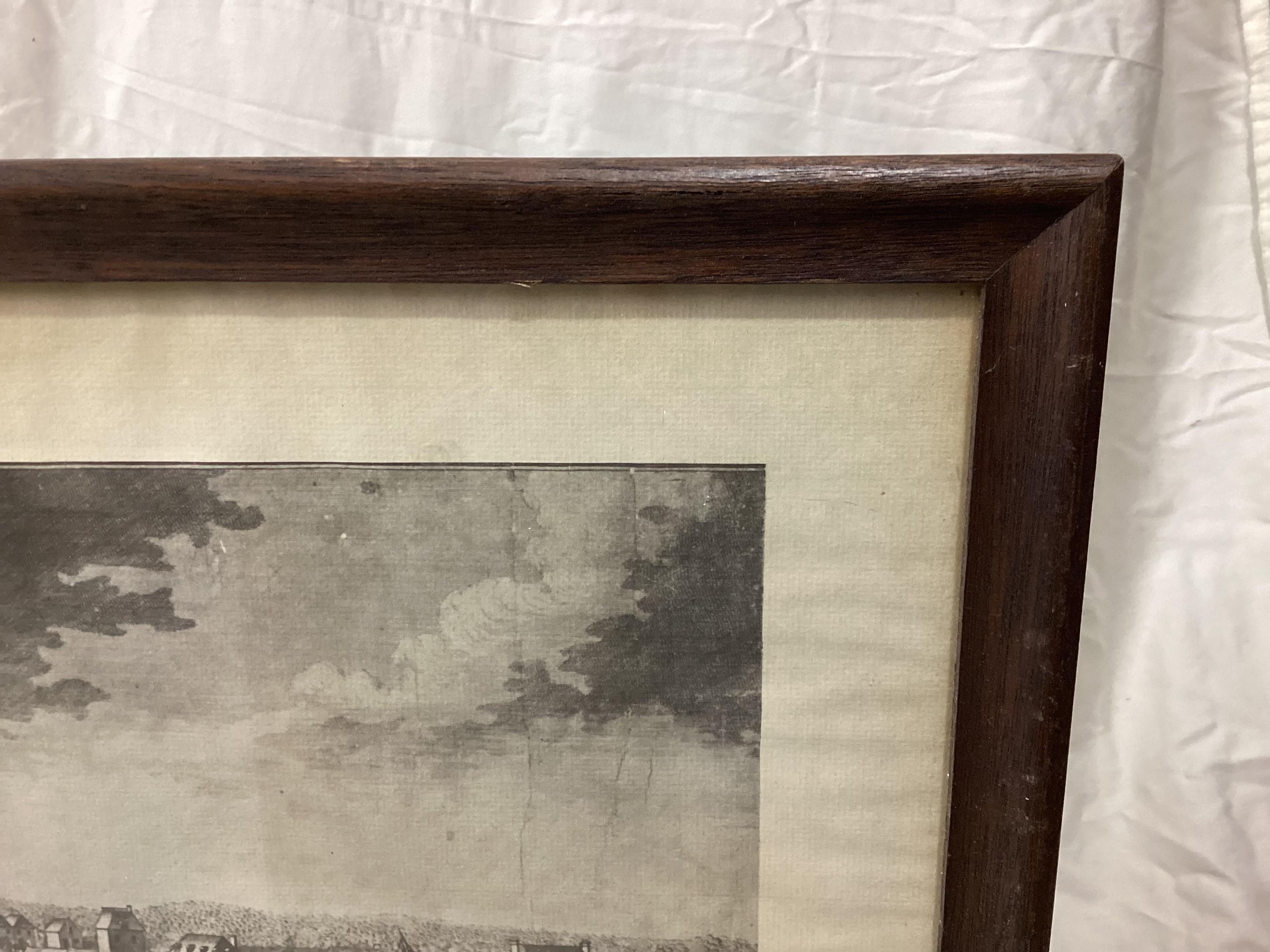 Large Framed Print of Early NYC referred to as The Burgis View 1717 For Sale 4