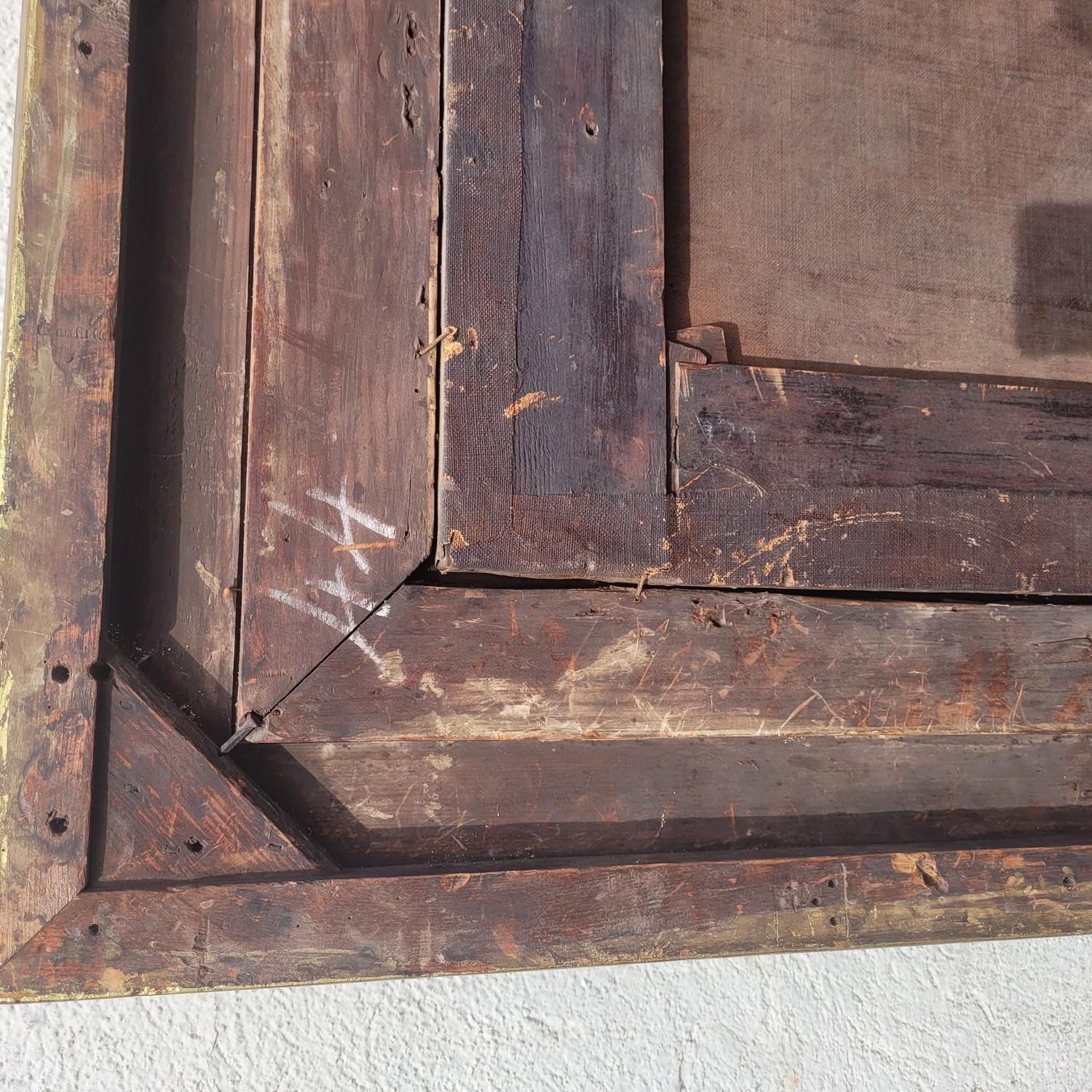 Large Framed Seascape In The Style Of Vernet, Late 17th/early 18th Century im Angebot 14