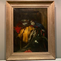 Large Framed Still Life Oil Painting