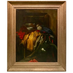 Large Framed Still Life Oil Painting