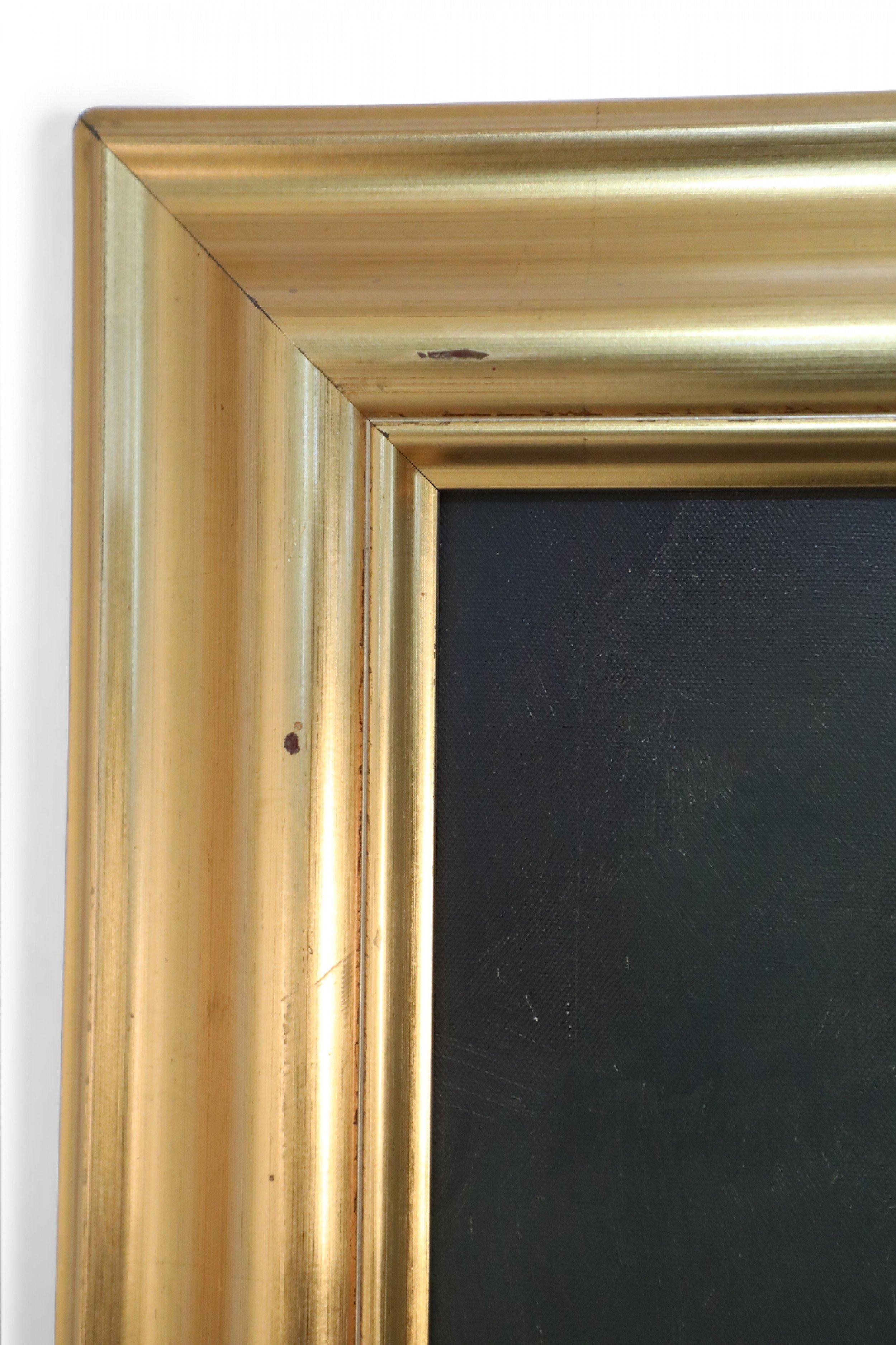 Grande quadro ad olio incorniciato raffigurante un'urna di fiori su una panchina da giardino in vendita 4